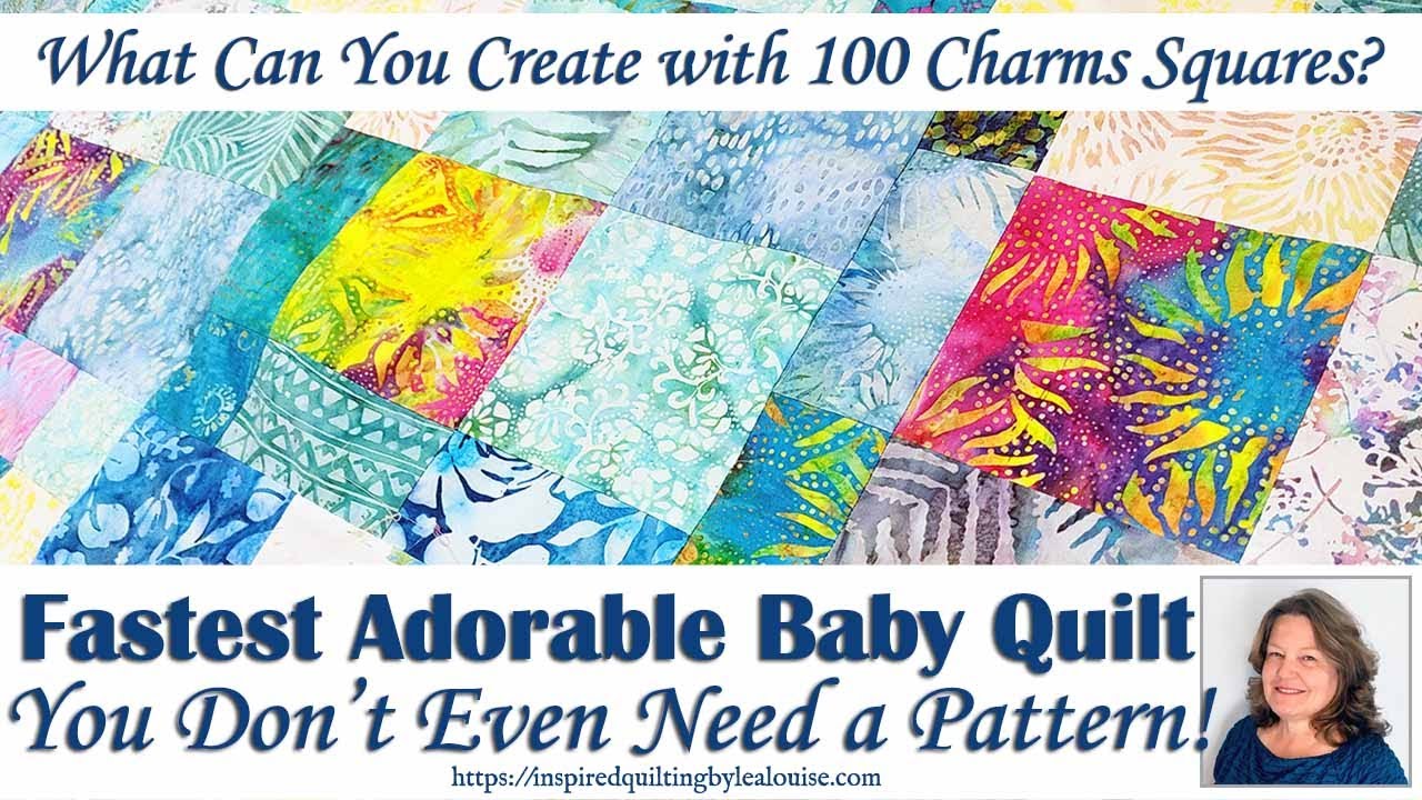 What Can You Make with 100 Charms? This Adorable Quilt, No Pattern Needed!