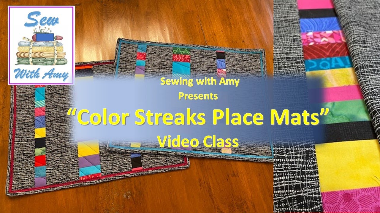 How To Make a Color Streak Place Mats