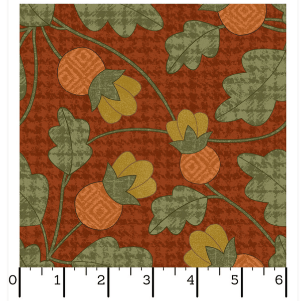 Autumn Harvest Flannel Strip Roll  2.5" x 44" Strips (40pc)