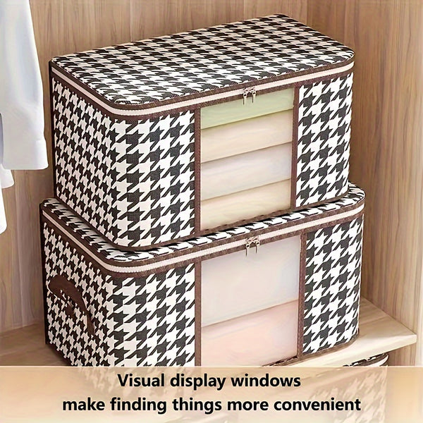 2pcs(set) Storage Bags With Window, 50L + 75L - Large Capacity & High-Quality