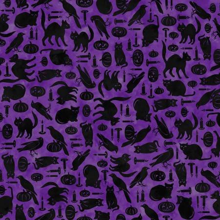 Spooky Hallow Strip Roll  2.5" x 44" Strips (40pc)