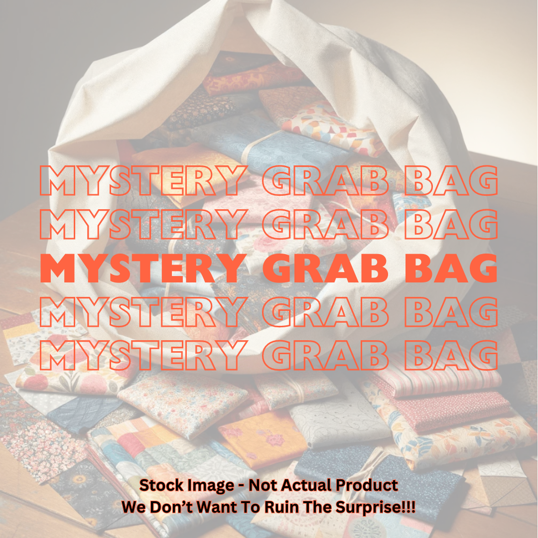 Mystery Fabric Grab Bag – $100 Value, Beautiful Quilt Shop Fabric, Surprise Precuts