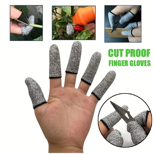 CutGuard Finger Protectors - 10 Pcs