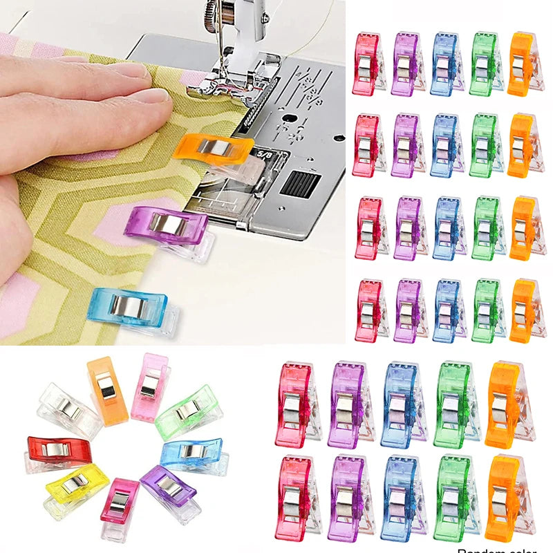 The Fabric Hut Colorful Quilting Clips - Pack of 50