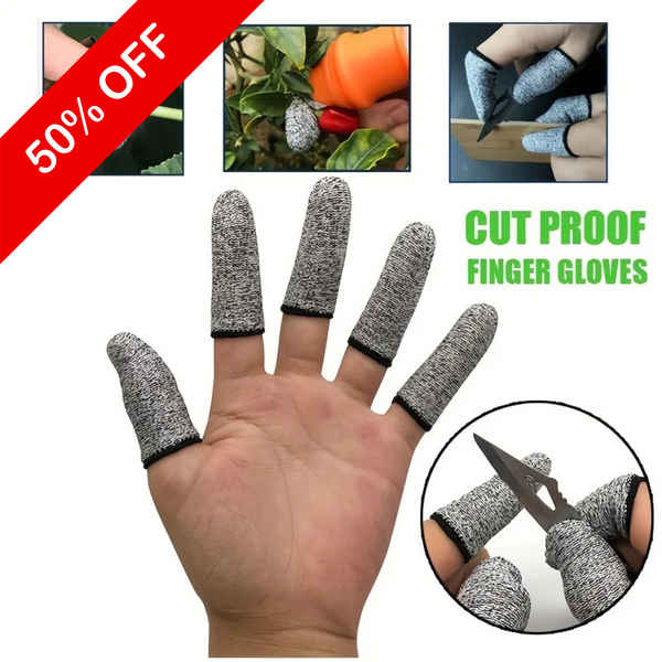 CutGuard Finger Protectors - 10 Pcs