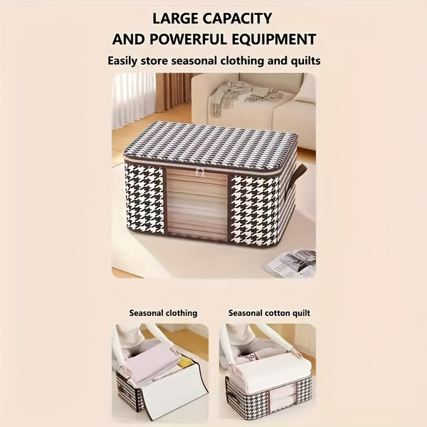 2pcs(set) Storage Bags With Window, 50L + 75L - Large Capacity & High-Quality