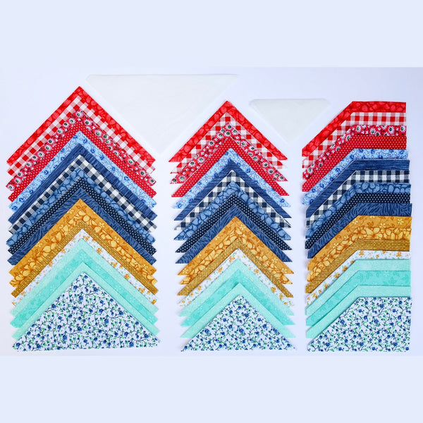 Kaleidoskop-Stern, vorgeschnittenes, nähfertiges Quilt-Set, Anfänger-Quilt, alles vorgeschnitten, inkl. oberem Muster, Bindung und Rückseite, 60 x 75