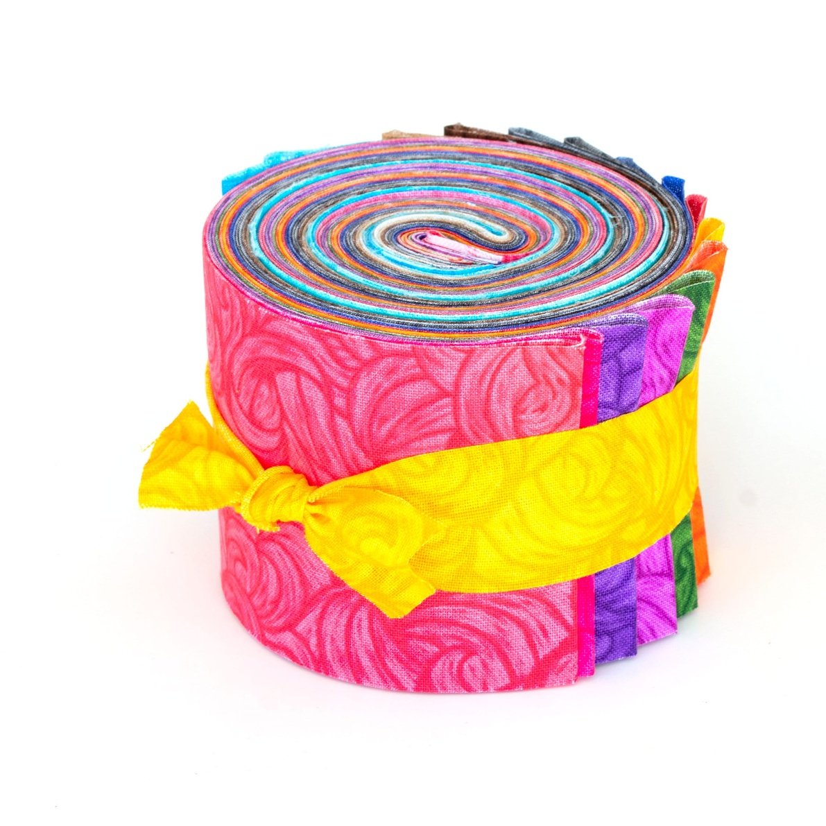 2.5 inch Yummy Twist Jelly Roll 100% cotton fabric quilting strips 17 pcs