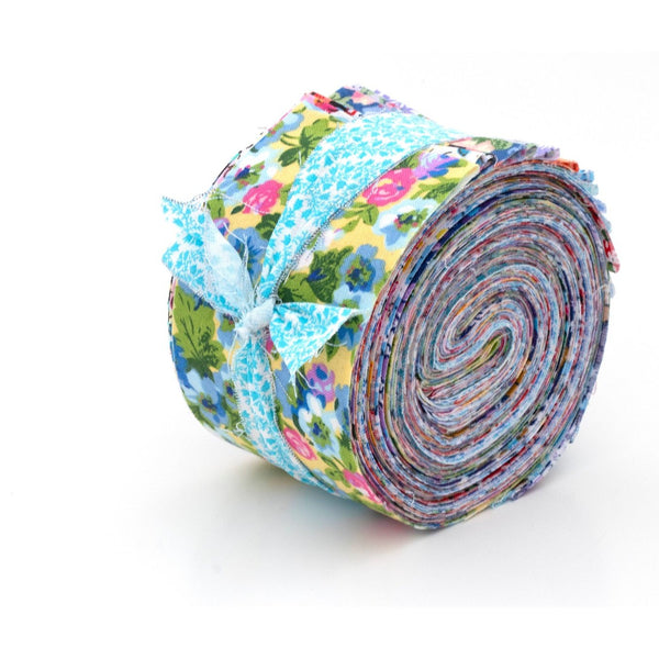 2.5 inch Yummy Twist Jelly Roll 100% cotton fabric quilting strips 17 pcs